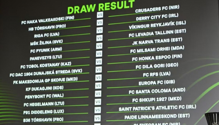Loting 1e kwalificatie Conference League