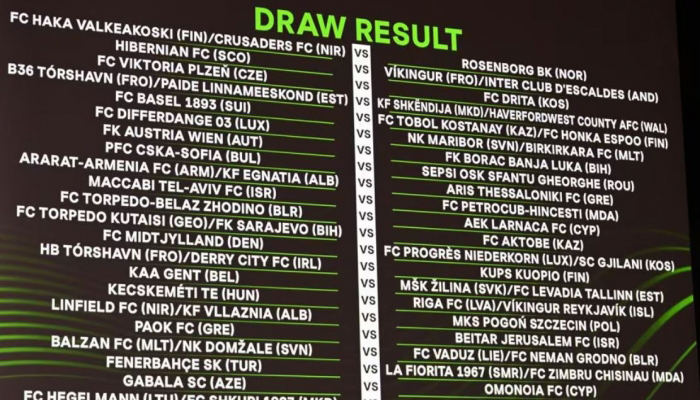 Loting 2e kwalificatie Conference League
