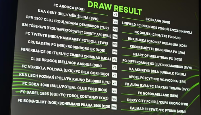 Loting 3e kwalificatie Conference League