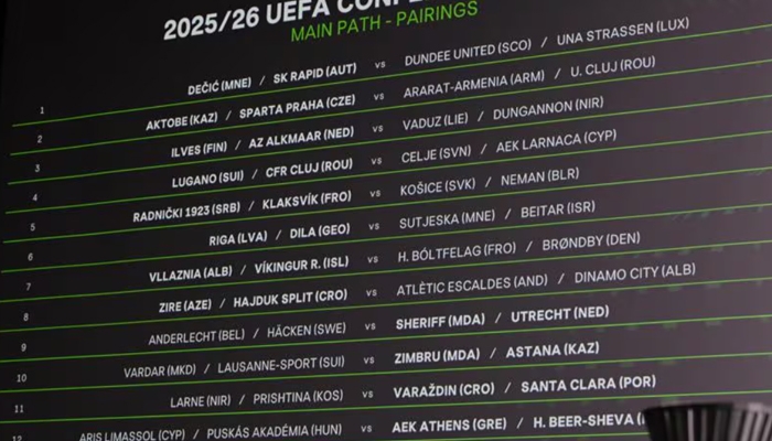 Loting derde kwalificatieronde Conference League 2025/2026
