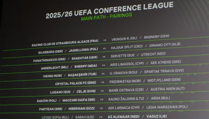Loting kwalificatie play-offs Conference League 2025/2026