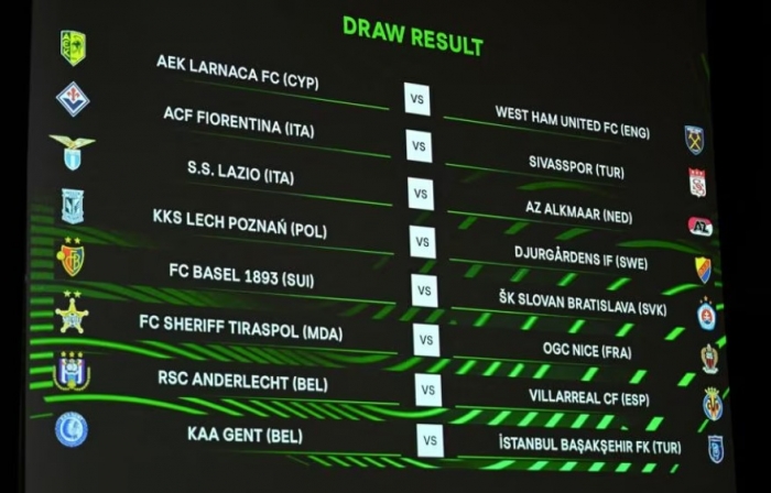 Loting voor de achtste finale van de Conference League op 24 februari 2023